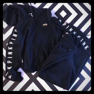 Victoria’s Secret PINK zip up hoodie and sweats